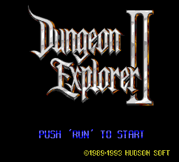 Dungeon Explorer II Title Screen